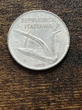 1955 Italia 10 Lire Alluminio