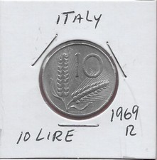 ARATRO ITALIA 10 LIRE 1969R