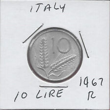 ITALIA 10 LIRE 1967R ARATRO