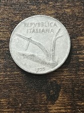 1955 Italia 10 Lire Alluminio